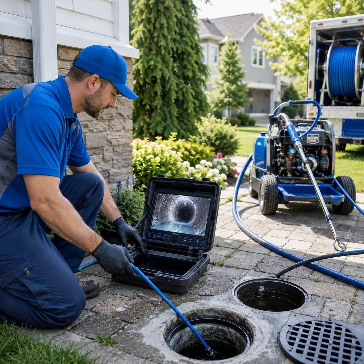 Outdoor drain cleaning professionals serving Harrisonburg, VA